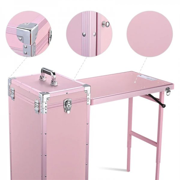 🔥FREE SHIPPING-ROLLING MANICURE TABLE MAKEUP STATION