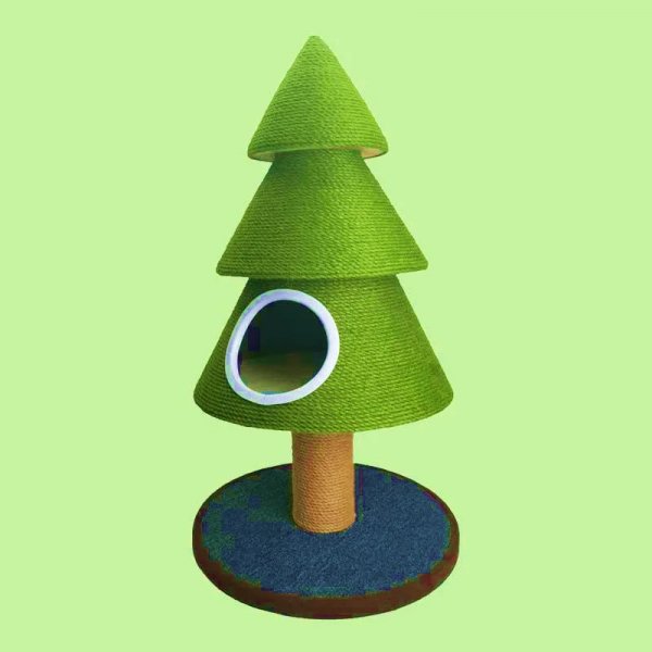 Cat Scratching Post Cat Christmas Pine Tree