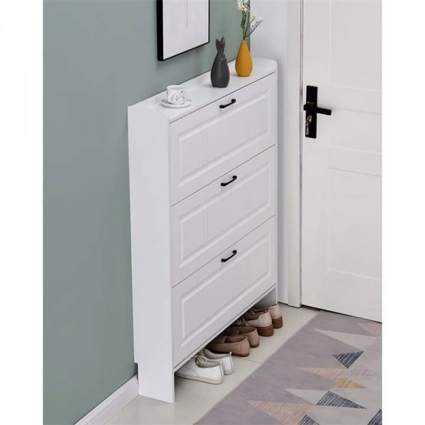 💝Last Day For Clearance💝Wall Hidden Shoe Cabinet - Conceal Your Shoes in Style! 🚪👠