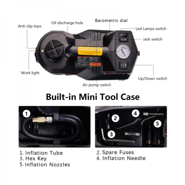 💥3-in-1 Electric Hydraulic Car Jack(3 year warranty)