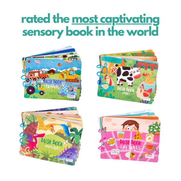 💖Last Day - 80% Off 💖Dr. Glow's Sensory Book Quiet Book- Keep Kids off Devices!