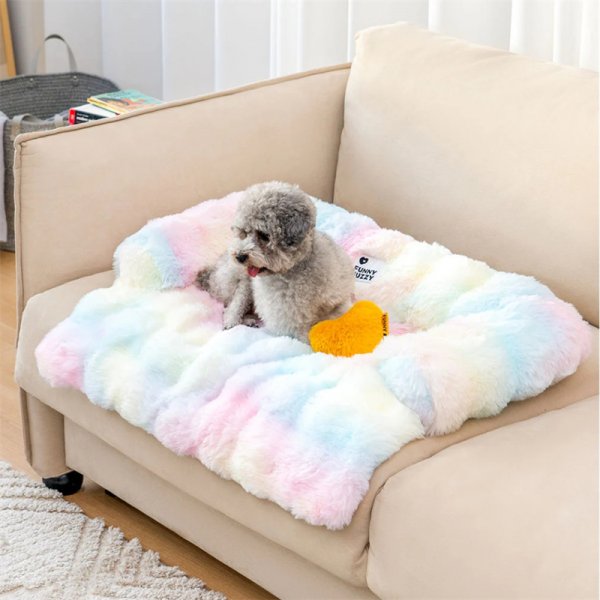 Fluffy Fuzzy Calming Dog Bed Sofa Protector Pet Mat