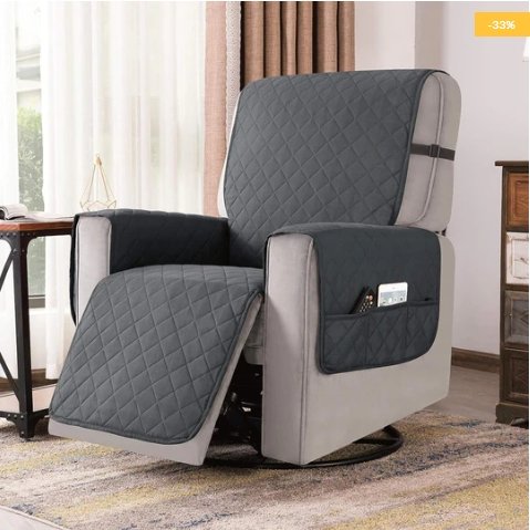 100% Waterproof Reversible Water Resistant Recliner Slipcovers