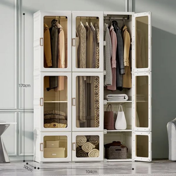 ⚡Clearance Sale ❤Multifunctional Foldable Modern Wardrobe Cabinets