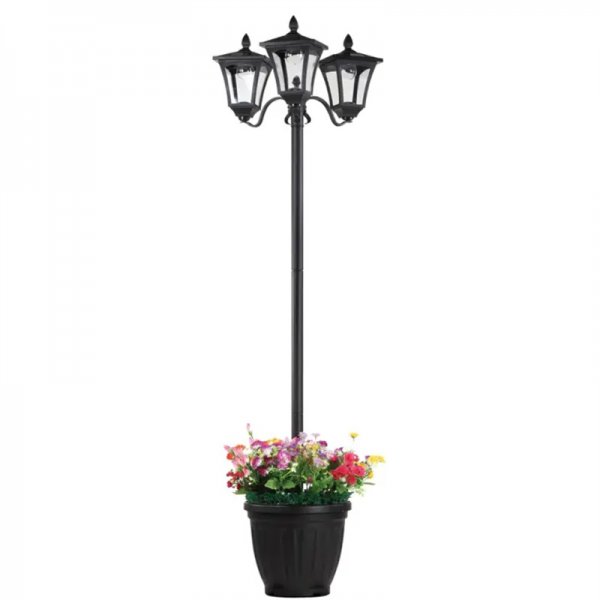 💝Soon to be sold out!!💝Last Day For Clearance,Buy 1 Get 1 Free ✨ 75.5"Tall Solar Lamp Post with Planter & Stake