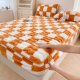 🎊Milk Velvet Checkered Mattress Cover