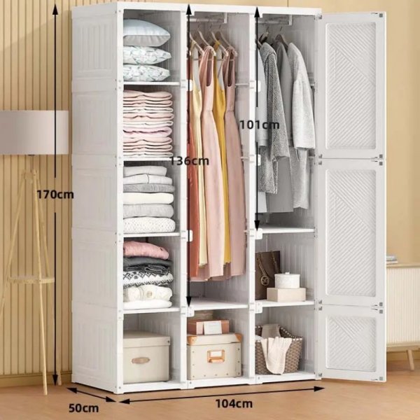 ⚡Clearance Sale ❤Multifunctional Foldable Modern Wardrobe Cabinets