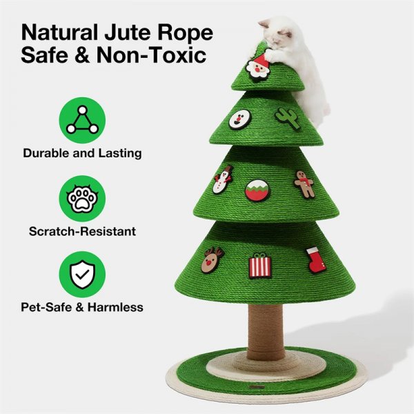 Cat Scratching Post Cat Christmas Pine Tree