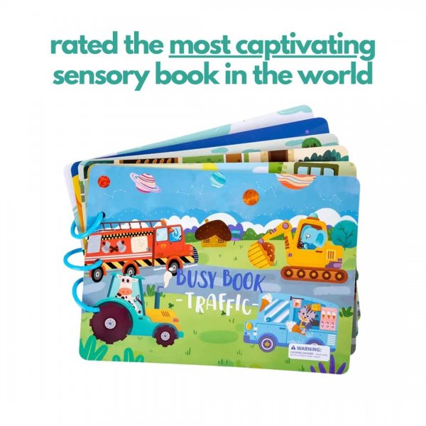 💖Last Day - 80% Off 💖Dr. Glow's Sensory Book Quiet Book- Keep Kids off Devices!