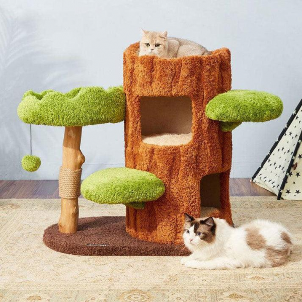 💝Buy 1 Get 1 Free💝Luxury Simulation Climbing Frame Bed for Multiple Cat Tree