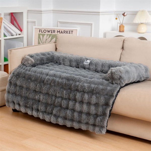 Fluffy Fuzzy Calming Dog Bed Sofa Protector Pet Mat