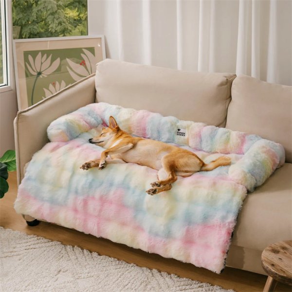 Fluffy Fuzzy Calming Dog Bed Sofa Protector Pet Mat