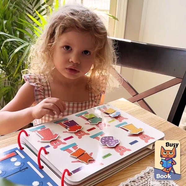 💖Last Day - 80% Off 💖Dr. Glow's Sensory Book Quiet Book- Keep Kids off Devices!