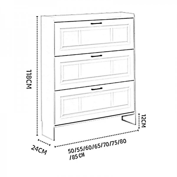 💝Last Day For Clearance💝Wall Hidden Shoe Cabinet - Conceal Your Shoes in Style! 🚪👠