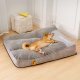 Large Thick Scratch-resistant Spine Protection Dog Cushion Bed