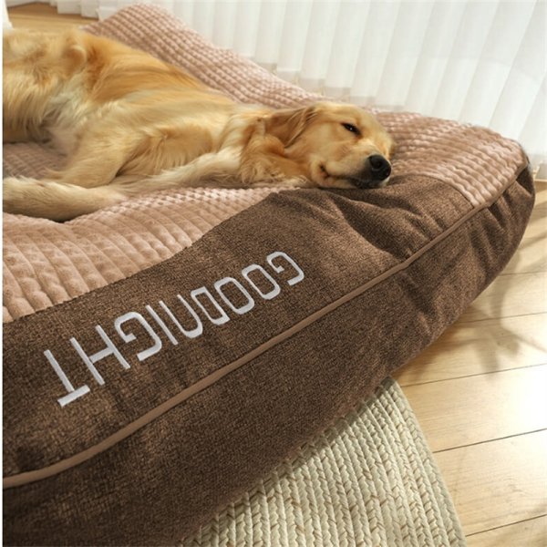 Large Thick Scratch-resistant Spine Protection Dog Cushion Bed