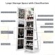 360° Swivel Mirror Jewelry Armoire❤️LED Lights, Lockable, Large Storage