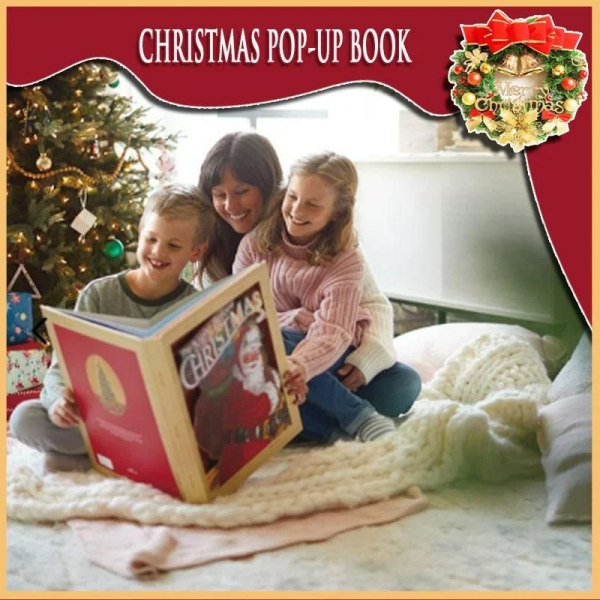 🎁The Night Before Christmas Pop-Up Book（Light & Sound)